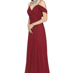 Vestido largo con hombros descubiertos de Juliet 676