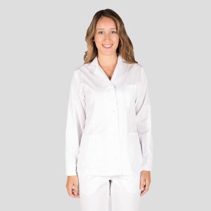 Bata Mujer Corta Blanca ML 530000