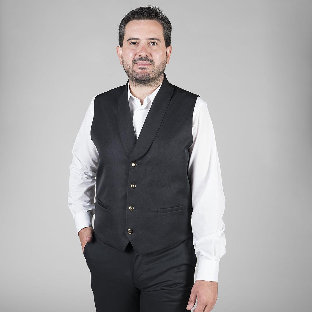 Chaleco Camarero C/Smoking Negro 997000