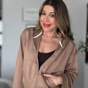 Sudadera Capucha Camel