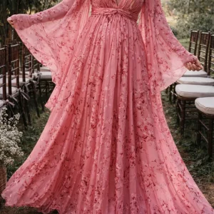 Vestido Ibicenco Boho Largo con Tirantes de Espagueti
