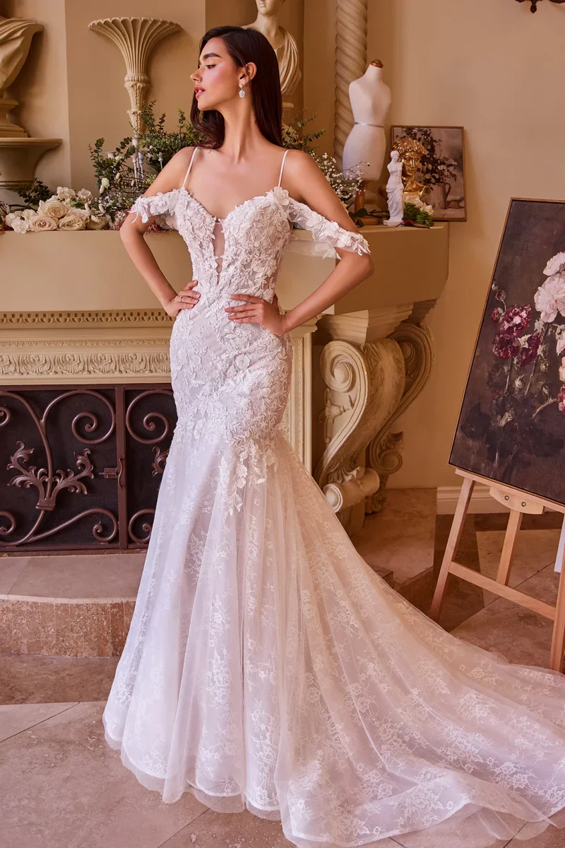 Andrea & Leo WL051 - Vestido de novia con escote corazón profundo
