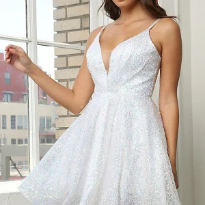 NOX Anabel vestido blanco corto R703